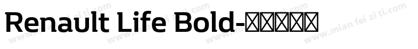 Renault Life Bold字体转换